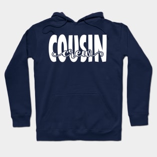 Cousin Crew Family Text White Holiday Hoodie